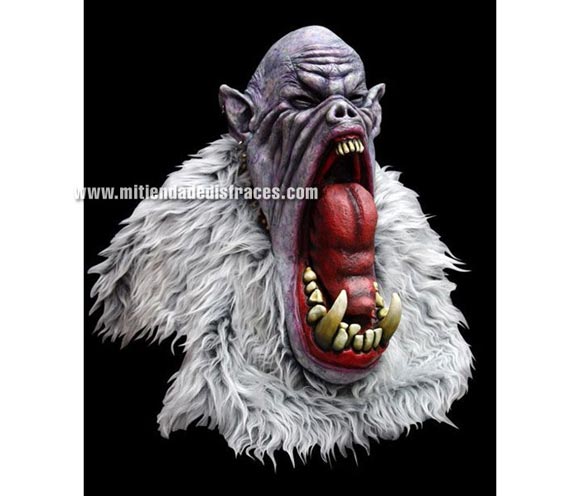 Máscara de Mega Ork. Alta calidad. Fabricada en látex artesanalmente por una empresa que hace efectos especiales para Hollywood. Máscara de Mega Orco. Ésta máscara es muy grande.