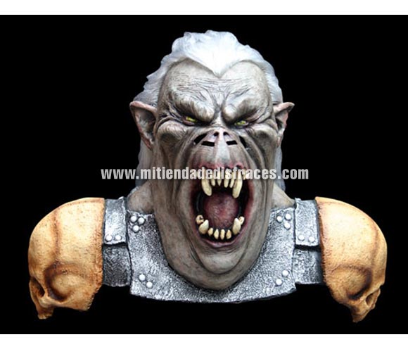 Máscara de Mega Warrior. Alta calidad. Fabricada artesanalmente por una empresa que hacen efectos especiales para Hollywood. Máscara de medidas extra grandes.
