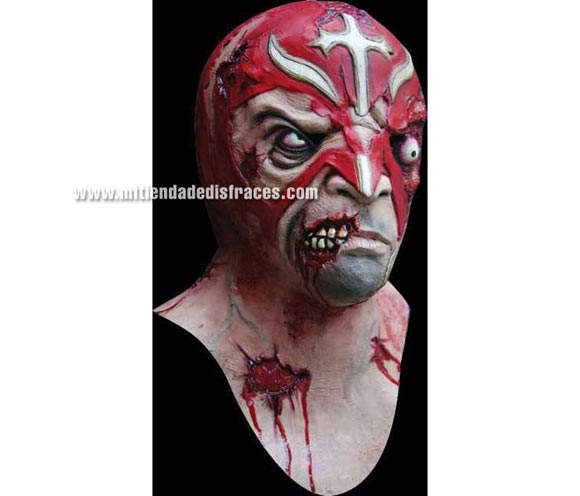 Máscara de Rey Misterio Zombie. Alta calidad. Fabricada en látex artesanalmente por una empresa que hacen efectos especiales para Hollywood.