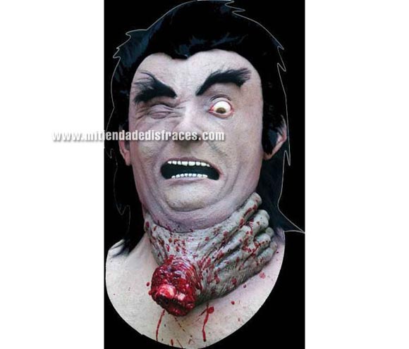 Máscara de Huged. Alta calidad. Fabricada en látex artesanalmente por una empresa que hacen efectos especiales para Hollywood. Máscara de Zombie Ahorcado.