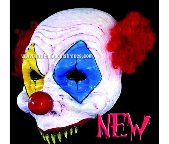 Máscara Open Gus Clown. Alta calidad. Fabricada en látex artesanalmente por una empresa que hacen efectos especiales para Hollywood.