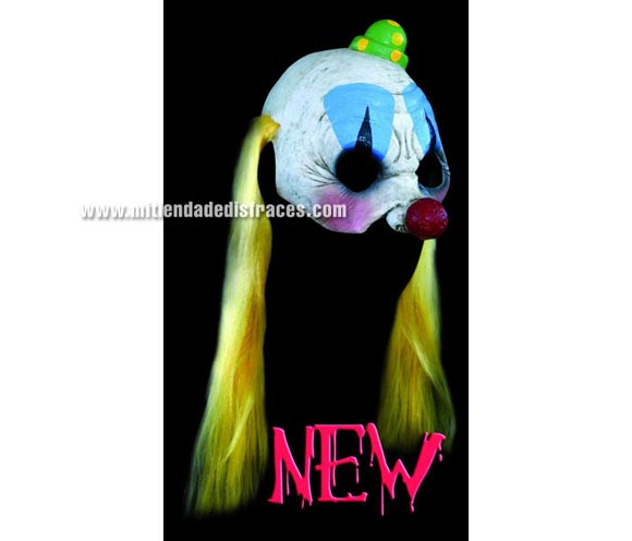 Máscara Open Bongie Clown. Alta calidad. Fabricada en látex artesanalmente por una empresa que hacen efectos especiales para Hollywood.