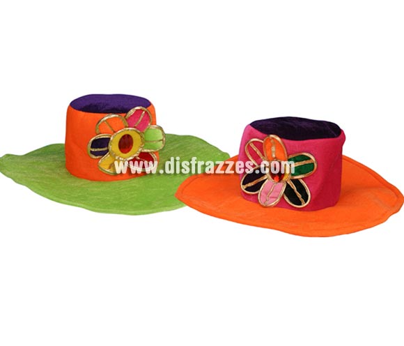 Sombrero aterciopelado de FLores para Carnaval. Talla Universal. Dos colores surtidos, precio por unidad, se venden por separado.
¡¡Compra el complemento para tu disfraz de Carnaval en nuestra tienda de disfraces, será divertido!!
