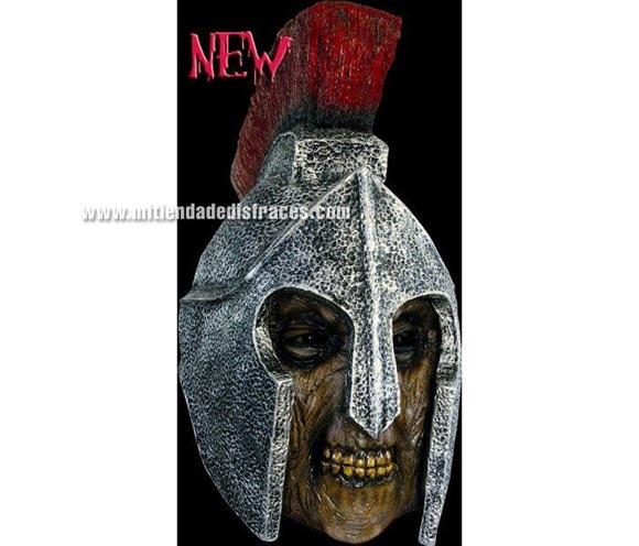 Máscara de Roman Soldier. Alta calidad. Fabricada en látex artesanalmente por una empresa que hace efectos especiales para Hollywood. Máscara de cabeza entera. Máscara de Soldado Romano zombie.
