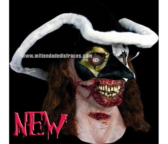 Máscara de Carnaval Zombie. Alta calidad. Fabricada en látex artesanalmente por una empresa que hace efectos especiales para Hollywood. Máscara de cabeza entera.