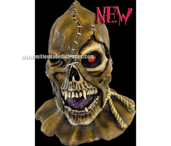 Máscara de Skullcrow. Alta calidad. Fabricada en látex artesanalmente por una empresa que hace efectos especiales para Hollywood. Máscara de cabeza entera. Máscara de Momia resucitada.