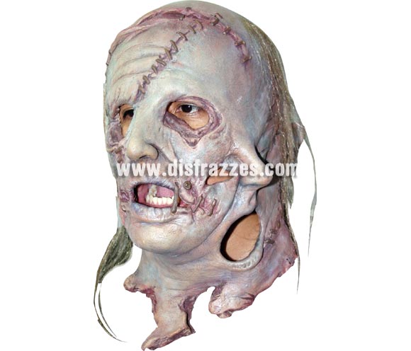 Máscara de Leatherface Cara de cuero para Halloween. Fabricada en látex artesanalmente por una empresa que realiza efectos especiales para Hollywood. Máscara o Careta de Halloween ideal para ir de Fiesta la Noche de las Brujas a Pubs, Discotecas, Casas particulares o Restaurantes y ayudar a crear un ambiente terrorífico y tenebroso en la Fiesta de Halloween. ¡¡Compra tu careta o tu máscara para Halloween en nuestra tienda de disfraces, será divertido!!