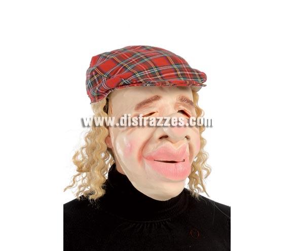 Careta o Máscara de Hombre con gorra escocesa, pelo rubio y morros grandes. Una máscara original con gorra incluida que es muy divertida. Ideal como complemento de tu disfraz para ir de Fiesta a Pub's, Discotecas, Casas particulares o Restaurantes.
¡¡¡PRÓXIMA RECEPCIÓN DE ÉSTE ARTÍCULO A PARTIR DE SEPTIEMBRE DE 2010!!!
