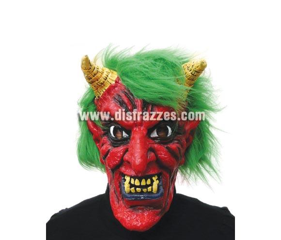 Careta o Máscara de Diablo o Demonio con pelo verde para Halloween. Precio barato. Máscara o Careta de Halloween ideal para ir de Fiesta la Noche de las Brujas a Pub's, Discotecas, Casas particulares o Restaurantes y ayudar a crear un ambiente terrorífico y tenebroso en la Fiesta de Halloween.
¡¡Cómpranos tu careta o tu máscara para Halloween, será divertido!!
¡¡¡PRÓXIMA RECEPCIÓN DE ÉSTE ARTÍCULO A PARTIR DE SEPTIEMBRE DE 2010!!!
