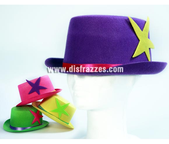 Sombrero de copa fosforescente para Carnaval. Talla única. Cuatro colores surtidos. Ideal como complemento de tu disfraz para Carnaval para ir de Fiesta a Pubs, Discotecas, Casas particulares, Restaurantes o Colegios y ayudar a crear un ambiente Carnavalesco y Festivo propio de la Fiesta de Carnavales.
¡¡Compra el complemento para tu disfraz de Carnaval en nuestra tienda de disfraces, será divertido!!

