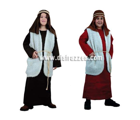 Disfraz de Hebreo de Navidad talla de 4 a 6 años. Incluye túnica, turbante, pañuelo, abrigo borreguillo y cinturón. Ideal para Belenes y Colegios. Disponible en 2 colores surtidos, rojo y marrón. Éste disfraz de Navidad es ideal para la época Navideña en la que los niños hacen teatros de Belenes e interpretan canciones tradicionales en los Colegios y se comienzan a preparar las Fiestas en las que Reina la Paz y la Unidad. Disfrazándote con un disfraz para Navidad, o disfrazando a tus hijos con disfraces de Navidad, ayudas a crear ese ambiente mágico en el que los peques se sienten protagonistas y ven el auténtico Espíritu Navideño que entre todos debemos crear.
¡¡Compra tu disfraz para Navidad en nuestra tienda de disfraces, será divertido!!
