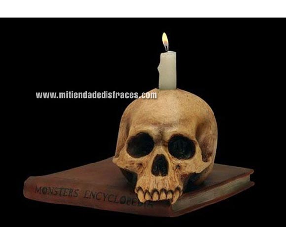 Sujeta libros de Calavera. Alta calidad. Fabricado en látex artesanalmente por una empresa que hace efectos especiales para Hollywood.