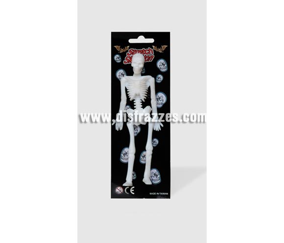 Esqueleto elástico de 16 cms. Artículo muy apropiado para decoración de Halloween en Discotecas, Pubs, Restaurantes, Colegios y Casas particulares y así crear un ambiente terrorífico y tenebroso típico de la Fiesta de Halloween cada vez más seguida por todos.
¡¡Compra la decoración para Halloween en nuestra tienda de disfraces, será divertido!!
