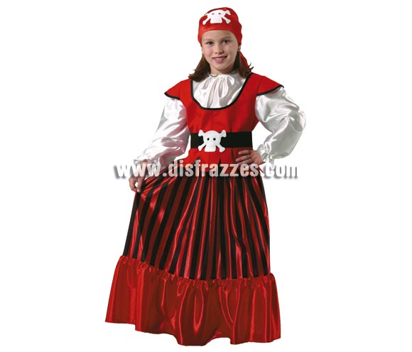 Disfraz de Pirata infantil para Carnaval. Alta calidad. Hecho en España. Disponible en varias tallas. Incluye pañuelo, camisa, chaleco, cinturón y falda. Éste disfraz de Carnaval es ideal para divertirse en las Fiestas de Carnavales tan divertidas y estrambóticas como siempre y que cada vez se celebran en más Pueblos, Villas  y Ciudades, tanto en la calle como en Pub's, Discotecas, Casas particulares,  Restaurantes o Colegios y disfrazándote con un traje de Carnaval ayudarás a crear ese ambiente Carnavalesco, tan divertido, multicolor y variopinto  que a todos nos fascina y nos divierte.
¡¡Compra tu disfraz para Carnaval en nuestra tienda de disfraces, será divertido!!
