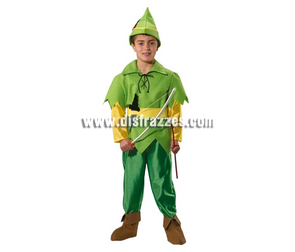 Disfraz de Peter Pan infantil. Alta calidad. Hecho en España. Disponible en varias tallas. Arco NO incluido, podrás verlo en la sección Complementos. Éste disfraz de Carnaval es ideal para divertirse en las Fiestas de Carnavales tan divertidas y estrambóticas como siempre y que cada vez se celebran en más Pueblos, Villas  y Ciudades, tanto en la calle como en Pubs, Discotecas, Casas particulares,  Restaurantes o Colegios y disfrazándote con un traje de Carnaval ayudarás a crear ese ambiente Carnavalesco, tan divertido, multicolor y variopinto  que a todos nos fascina y nos divierte.
¡¡Compra tu disfraz para Carnaval en nuestra tienda de disfraces, será divertido!!
