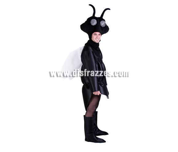 Disfraz de Mosca adulto para Carnaval y para Peñas, Grupos y Comparsas. Alta calidad. Hecho en España. Talla única 50. Incluye capucha, traje con alas y cubrebotas. Éste disfraz de Carnaval es ideal para divertirse en las Fiestas de Carnavales tan divertidas y estrambóticas como siempre y que cada vez se celebran en más Pueblos, Villas  y Ciudades, tanto en la calle como en Pubs, Discotecas, Casas particulares,  Restaurantes o Colegios y disfrazándote con un traje de Carnaval ayudarás a crear ese ambiente Carnavalesco, tan divertido, multicolor y variopinto  que a todos nos fascina y nos divierte.
¡¡Compra tu disfraz para Carnaval en nuestra tienda de disfraces, será divertido!!

