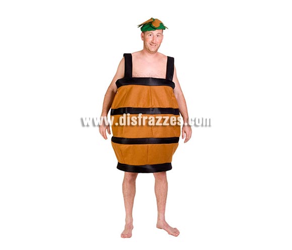 Disfraz de Tonel adulto para Carnaval. Alta calidad. Hecho en España. Talla Universal adultos. Incluye traje y gorro. Éste disfraz de Carnaval es ideal para divertirse en las Fiestas de Carnavales tan divertidas y estrambóticas como siempre y que cada vez se celebran en más Pueblos, Villas  y Ciudades, tanto en la calle como en Pubs, Discotecas, Casas particulares,  Restaurantes o Colegios y disfrazándote con un traje de Carnaval ayudarás a crear ese ambiente Carnavalesco, tan divertido, multicolor y variopinto  que a todos nos fascina y nos divierte.
¡¡Compra tu disfraz para Carnaval en nuestra tienda de disfraces, será divertido!!

