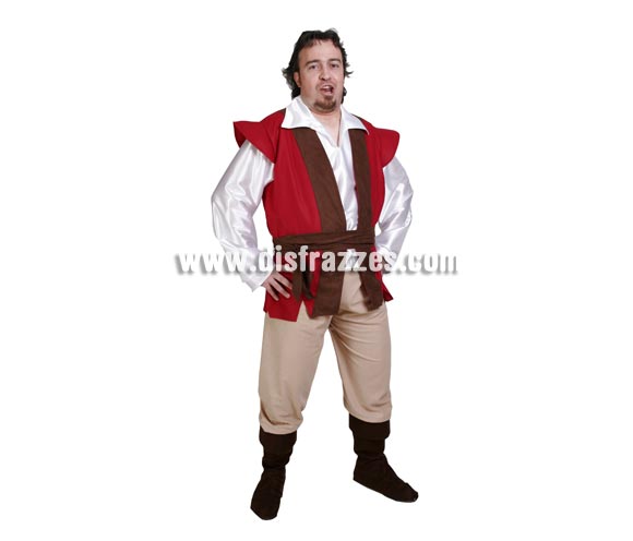 Disfraz de Tabernero adulto para Ferias Medievales. Disfraz de Posadero o Mesonero. Alta calidad. Hecho en España. Talla única 52/56. Incluye camisa, chaleco, cinturón, pantalones y cubrebotas. Éste disfraz de Medieval es ideal para celebrar las Fiestas o Ferias Medievales cada vez más arraigadas en nuestro País que se celebran tanto en Pueblos en la calle, como en Pubs, Discotecas, Casas particulares,  Restaurantes o Colegios y disfrazándote con un traje Medieval ayudarás a crear ese ambiente de la Edad Media, el Renacimiento o la Época Medieval, tan atractivo como aventurero y que a todos nos fascina.
¡¡Compra tu disfraz para Ferias Medievales en nuestra tienda de disfraces, será divertido!!
