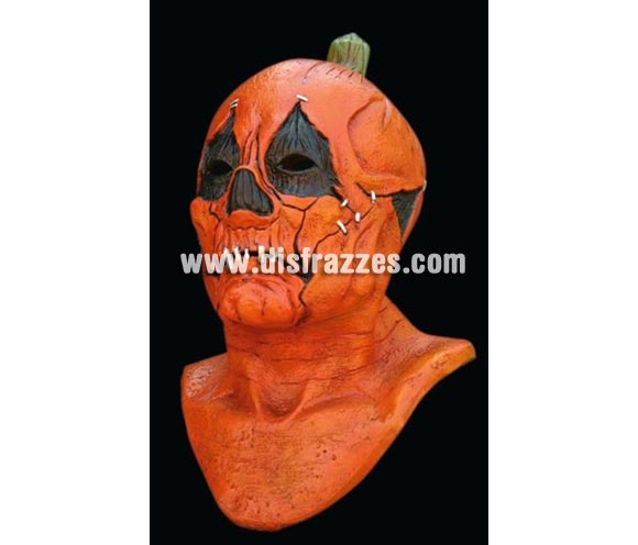 Máscara de Señor Calabaza de látex. Alta calidad. Fabricada artesanalmente por una empresa que hacen efectos especiales para Hollywood.