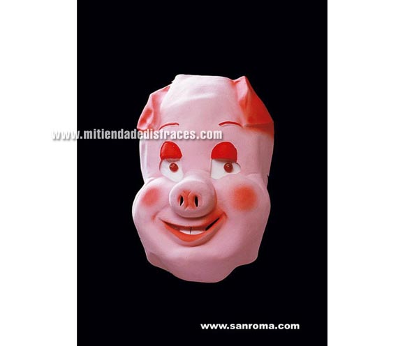 Careta de Cerdito. Media cabeza.