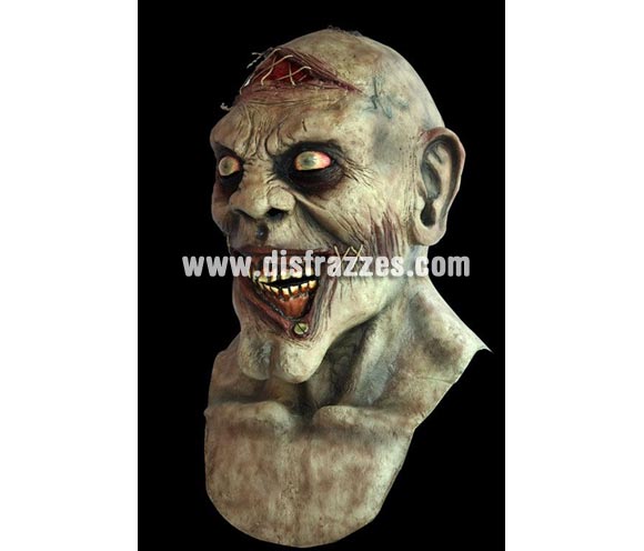Máscara de CRAZY SEWED. Alta calidad. Fabricada en látex artesanalmente por una empresa que hacen efectos especiales para Hollywood. Máscara de Zombie Cocainómano.