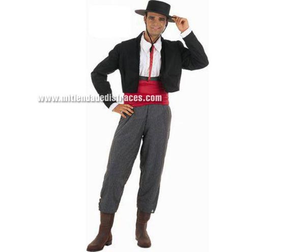 Disfraz de Cordobés adulto Deluxe. Alta calidad. Hecho en España. Disponible en varias tallas. Incluye pantalón, chaqueta con camisa y fajín. Sombre oNO incluido, podrás verlo en la sección Complementos.