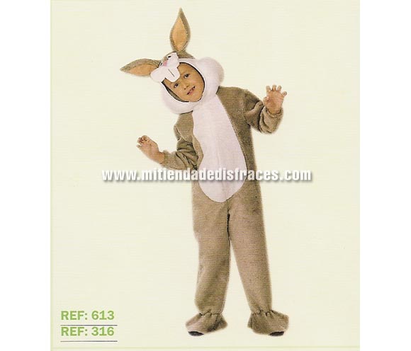 Disfraz de Conejo adulto. Talla Universal para adultos. Alta calidad, hecho en España. Incluye mono y cabeza. Disfraz para Grupo, Peña o Comparsa muy calentito sobre todo para zonas donde haga frío en Carnaval. Un disfraz para imitar a Bugs Bunny y pasar un rato divertido.