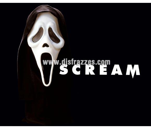 Careta con capucha de Scream. La aunténtica máscara de Scream. Ideal como complemento de tu disfraz de Halloween para ir de Fiesta a Pub's, Discotecas, Casas particulares o Restaurantes y ayudar a crear un ambiente terrorífico y tenebroso en la Fiesta de Halloween.
¡¡¡PRÓXIMA RECEPCIÓN DE ÉSTE ARTÍCULO A PARTIR DE SEPTIEMBRE DE 2010!!!

