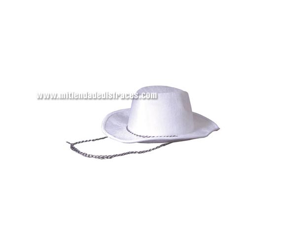 Sombrero Cowboy blanco.