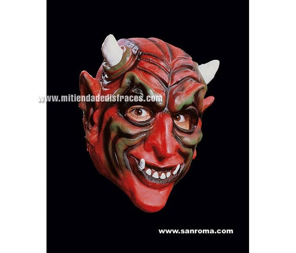Careta de Diablo risueño. Cabeza entera.