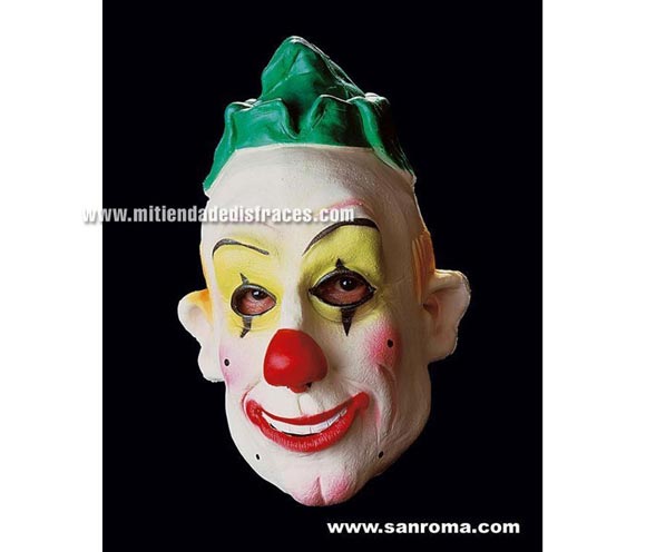 Careta Payaso risueño. Cabeza entera.