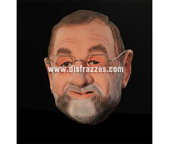 Careta de Rajoy. Incluye las gafas. Cabeza entera.