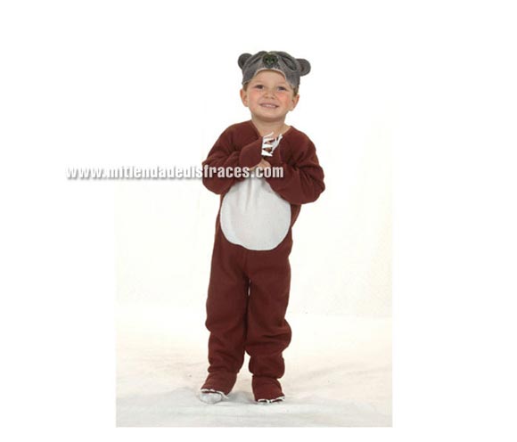 Disfraz de Oso talla de 2 a 4 años. Incluye máscara y monito.