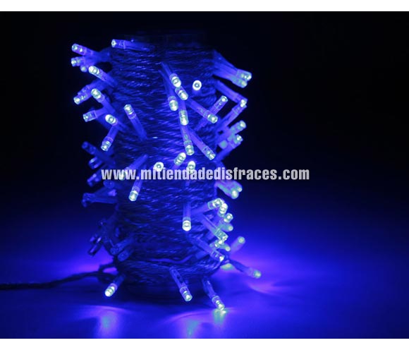 100 luces cóncavas de interior led azul.