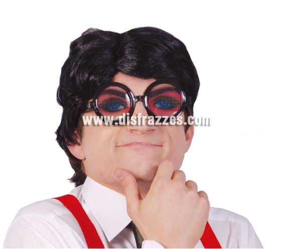 Gafas ojos. Son muy simpáticas y graciosas. Se ve a través de unos pequeños agujeritos que tienen las lentes.