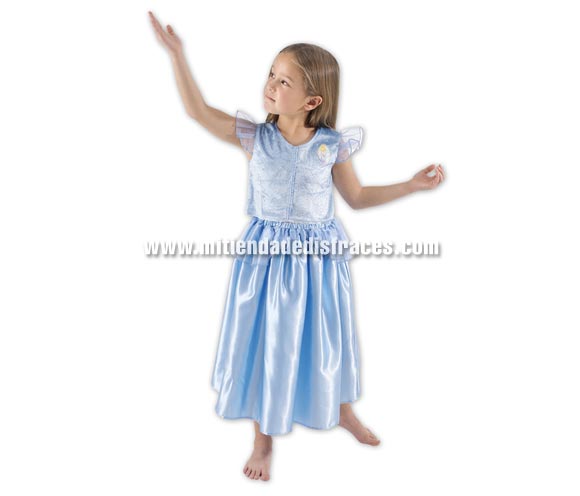 Disfraz de Cenicienta infantil. Talla de 3 a 4 años. Incluye vestido. Disfraz con licencia Disney. Ideal para regalar en Navidad o en cualquier ocasión.