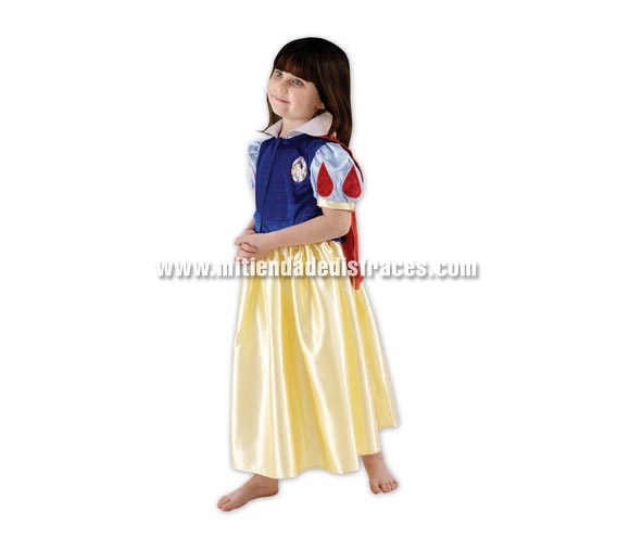 Disfraz de Blancanieves. Talla de 3 a 4 años. Incluye vestido. Disfraz con licencia Disney. Ideal para regalar en Navidad o en cualquier ocasión.