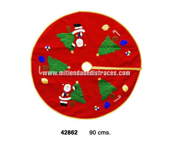 Pie para el Árbol de Navidad de 90 cms. Ideal para decorar la base del árbol, donde Papa Noel dejará todos sus regalos, ho!ho!ho!