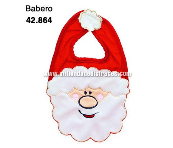 Babero Baby Papa Noel. Con éste babero nuestros bebés seguro que se lo comen todo y ellos, estarán para comérselos!