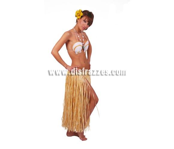 Falda Hawaiana de paja 75 cm. Perfecta para Fiestas de Verano.