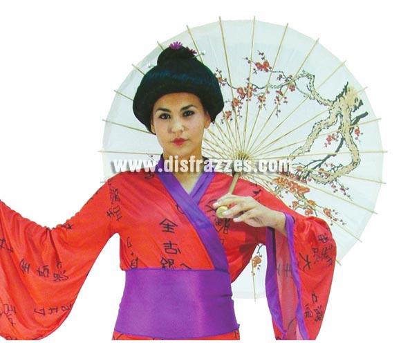 Sombrilla grande de Japonesa o de Geisha de 58x86 cm. También de China.