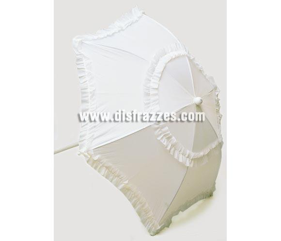 Sombrilla BELLE EPOQUE en blanco. Sombrilla de Mary Poppins.
¡¡Compra el complemento para tu disfraz de Carnaval en nuestra tienda de disfraces, será divertido!!
