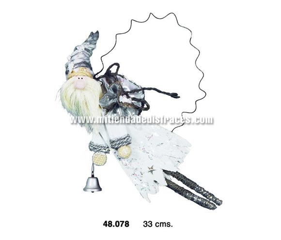 Figura de Papa Noel de 33 cms. ideal para decorar nuestro hogar en Navidad.