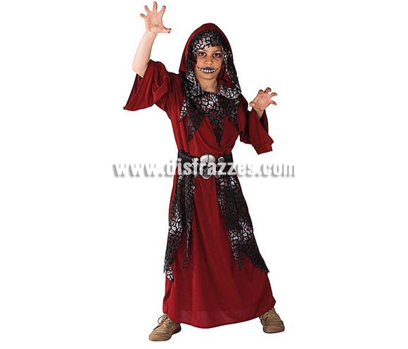 Disfraz del Guardian de la Noche infantil para Halloween. Talla de 8 a 10 años. Incluye túnica con capucha y cinturón. Éste disfraz de Halloween es ideal para celebrar la Fiesta de la Noche de las Brujas en Pubs, Discotecas, Casas particulares,  Restaurantes o Colegios y ayudar a crear un ambiente terrorífico y tenebroso indispensable para la Noche de Halloween la cual se celebra la víspera de Todos los Santos.
¡¡Compra tu disfraz para Halloween en nuestra tienda de disfraces, será divertido!!
