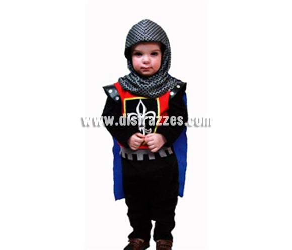 Disfraz de el pequeño Guerrero Medieval infantil. Talla de 1 a 2 años. Incluye traje completo, capa y capucha. Éste disfraz de Medieval es ideal para celebrar las Fiestas o Ferias Medievales cada vez más arraigadas en nuestro País que se celebran tanto en Pueblos en la calle, como en Pub's, Discotecas, Casas particulares,  Restaurantes o Colegios y disfrazándote con un traje Medieval ayudarás a crear ese ambiente de la Época Medieval o la Edad Media tan atractivo como aventurero y que a todos nos fascina.
¡¡Cómpranos tu disfraz para Medievales, será divertido!!
