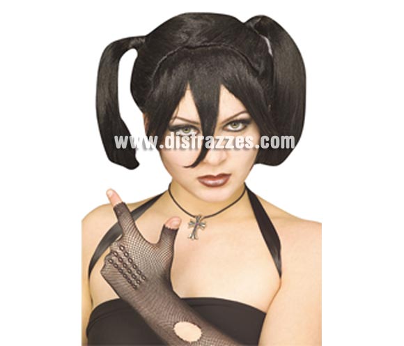 Peluca Gótica para Halloween. Ideal como complemento de tu disfraz de Halloween para ir de Fiesta a Pubs, Discotecas, Casas particulares o Restaurantes y ayudar a crear un ambiente terrorífico y tenebroso en la Fiesta de Halloween.
¡¡Compra los complementos de tu disfraz para Halloween en nuestra tienda de disfraces, será divertido!!
