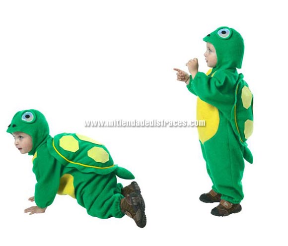 Disfraz de Tortuga. Talla de 18 meses. Alta calidad. Hecho en España. Incluye traje completo, tal y como se ve en la foto.