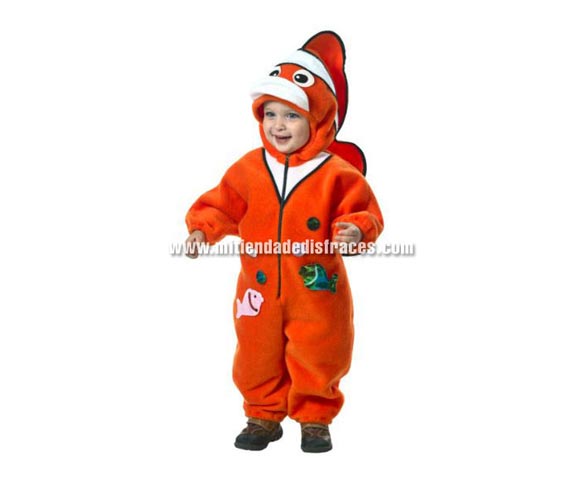 Disfraz de Pez. Disfraz de NEMO. Talla de 18 meses. Alta calidad. Hecho en España. Incluye traje completo, tal y como se ve en la foto.