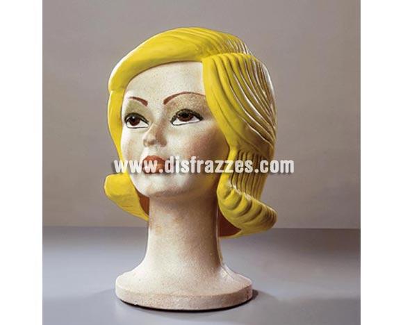 Peluca latex mujer.