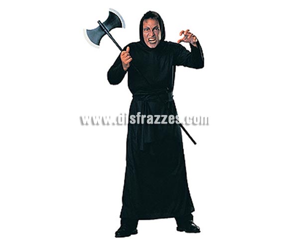 Disfraz de Monje del Infierno adulto para Halloween. Talla estándar. Incluye túnica con capucha y cinturón. Hacha NO incluida, podrás verla en la sección Complementos. Éste disfraz de Halloween es ideal para celebrar la Fiesta de la Noche de las Brujas cada vez más arraigada en nuestro País en Pub's, Discotecas, Casas particulares,  Restaurantes o Colegios y ayudar a crear un ambiente terrorífico y tenebroso indispensable para la Noche de Halloween la cual se celebra la víspera de Todos los Santos.
¡¡Compra tu disfraz para Halloween en nuestra tienda de disfraces, será divertido!!
